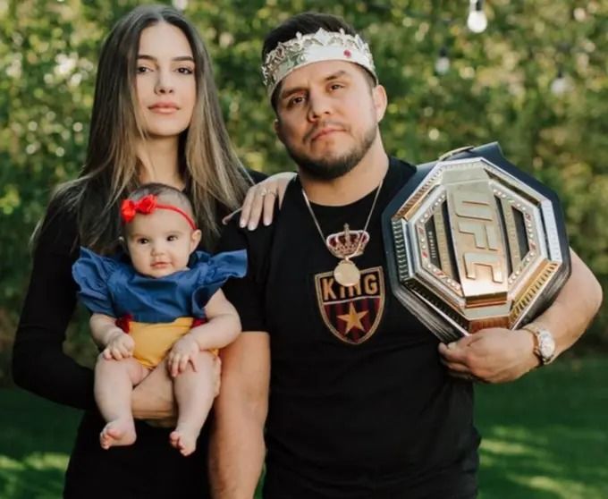 Henry Cejudo and his family