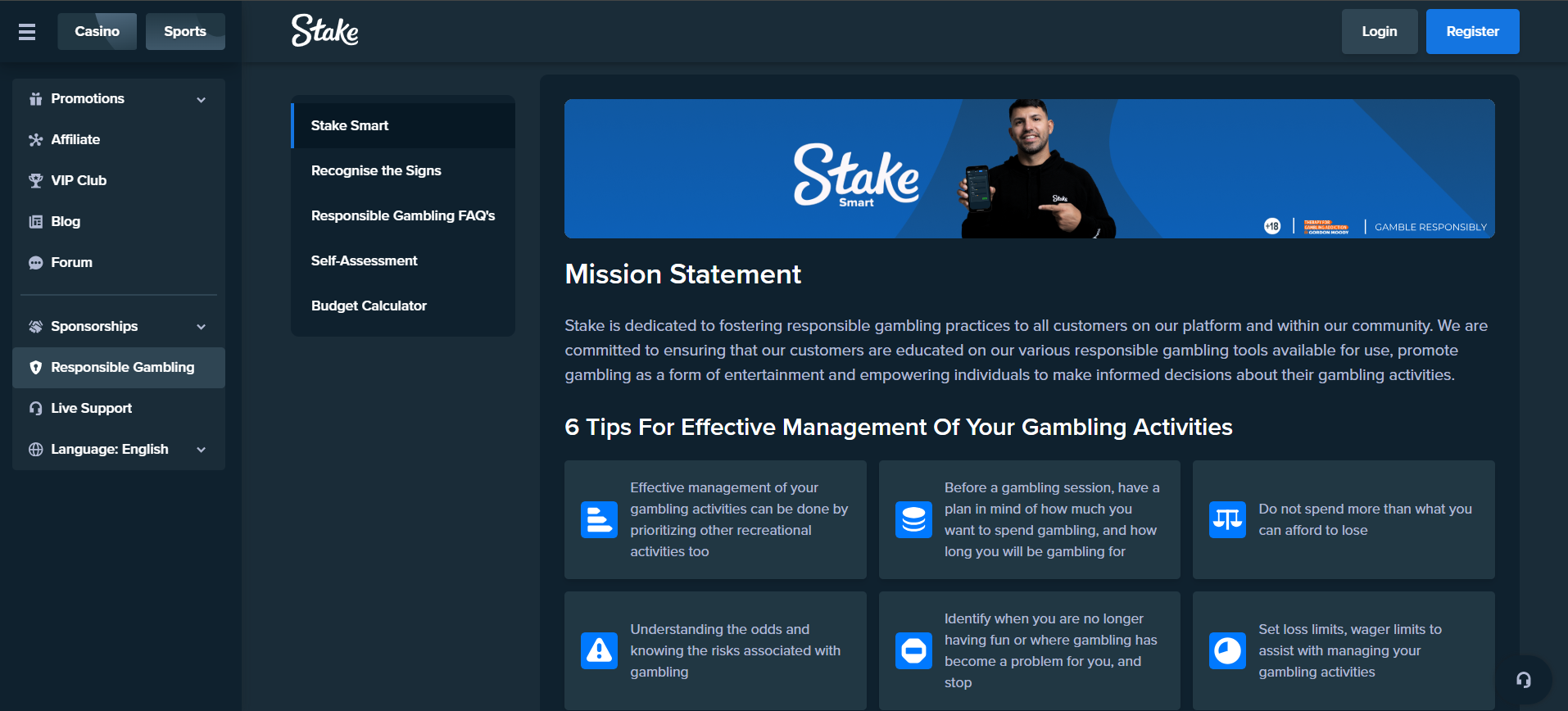 Responsible gambling landscape