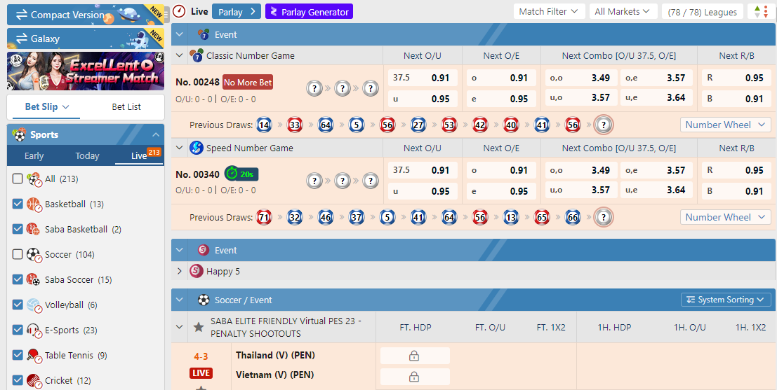 OB9 Live Sports Betting OB9 Live Betting