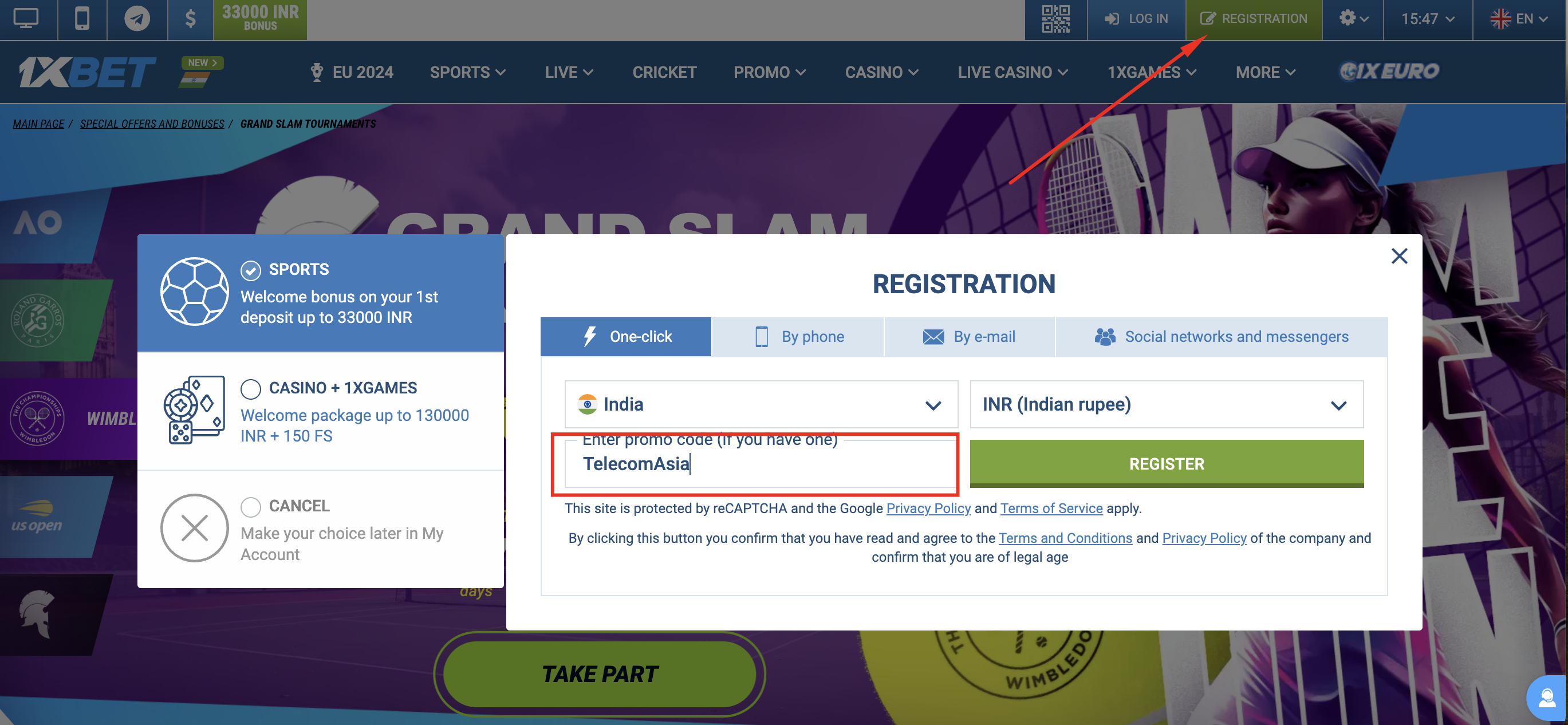 Register or log in