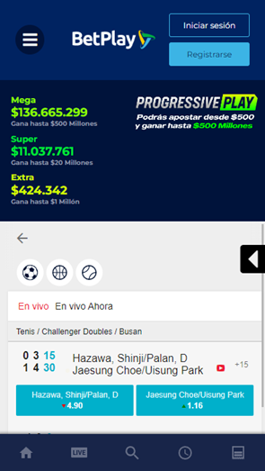 Tres de las secciones más importantes de BetPlay