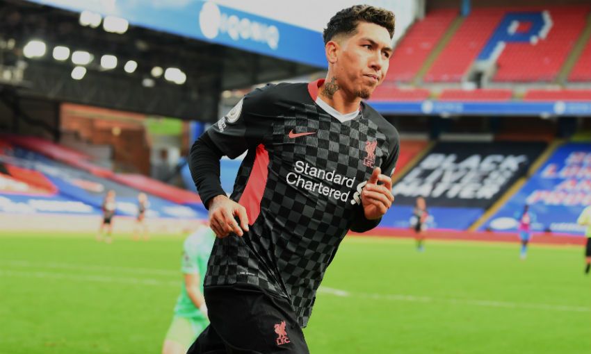 Roberto Firmino in Liverpool vs Crystal Palace