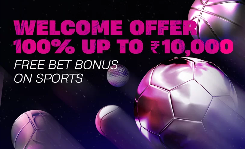 An image of the Vbet welcome bonus up to ₹10,000 page
