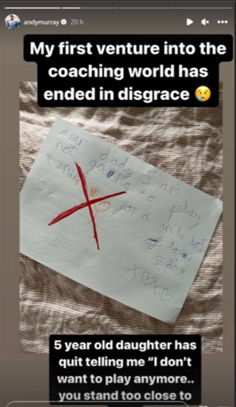 Andy Murray a través de Instagram