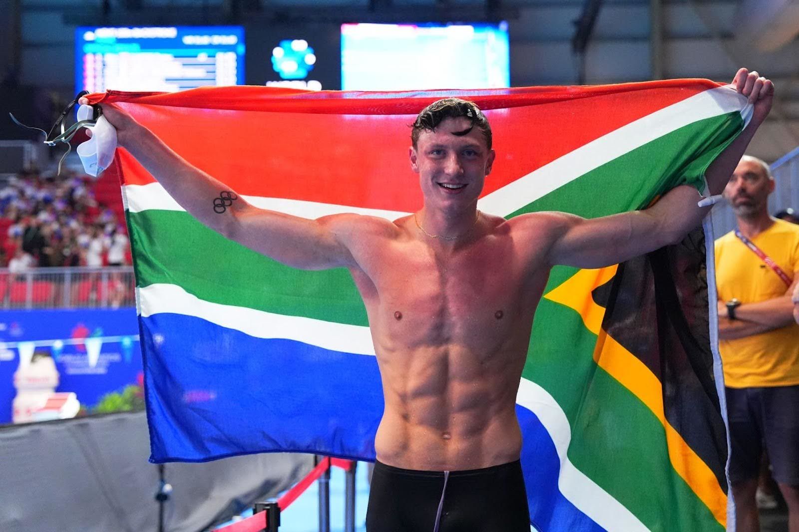 Pieter Coetzé wins South Africa’s first medal of the World Aquatics Championships in Singapore. Pieter Coetzé wins South Africa’s first medal of the World Aquatics Championships in Singapore.