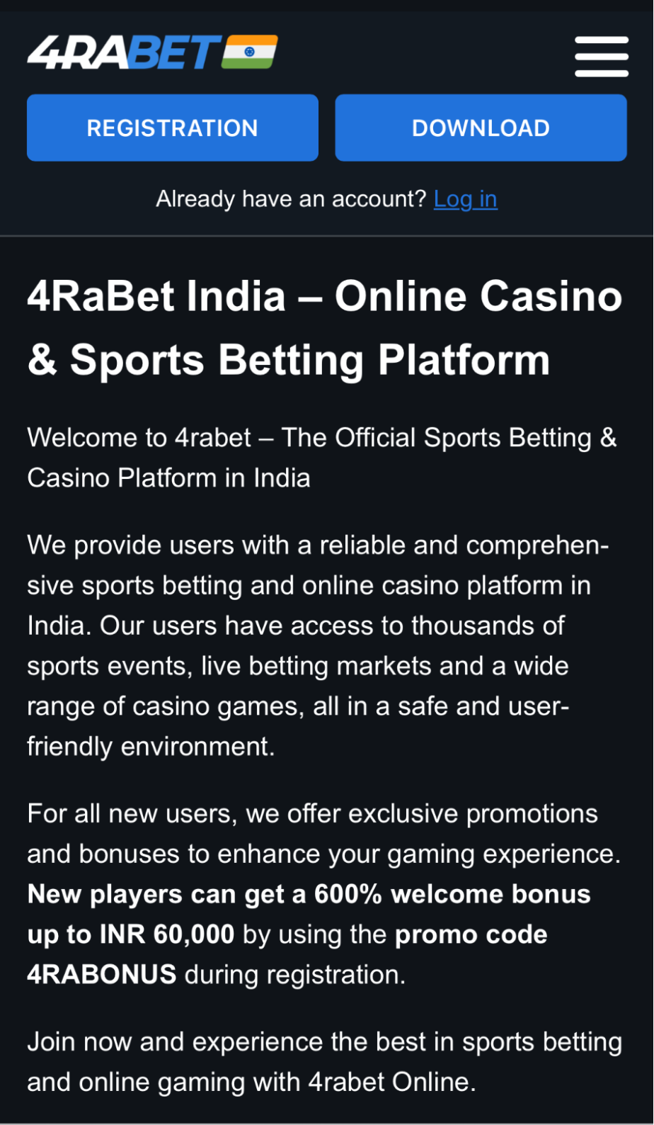 Official 4Rabet Website