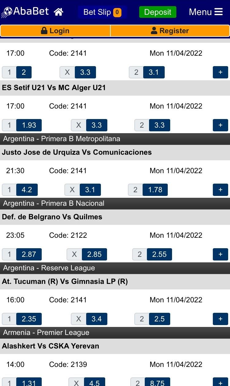 Ababet Android app page image