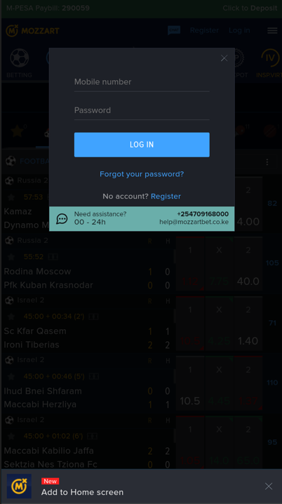 Betika App Login &amp; Download | Mozzartbet iOS App