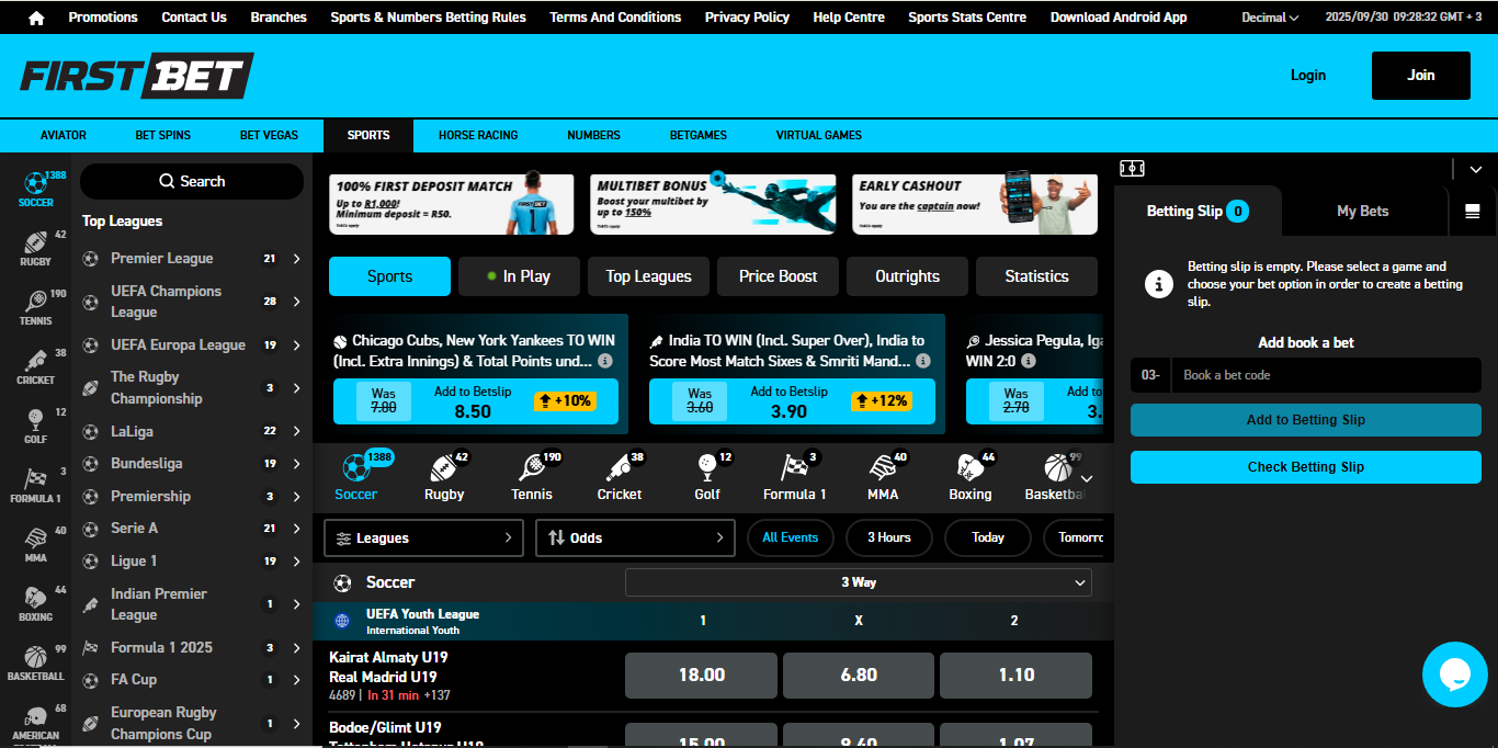 FirstBet Book-a-Bet Function Banner