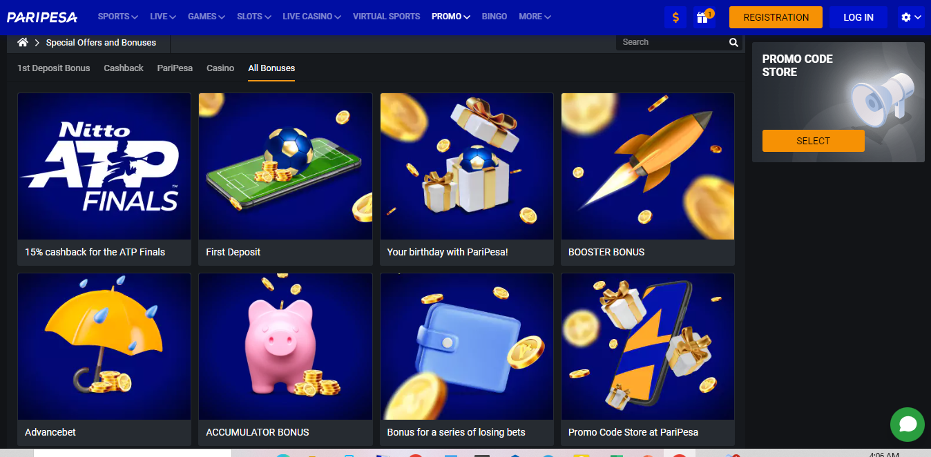 An image of a Great Betting site feature