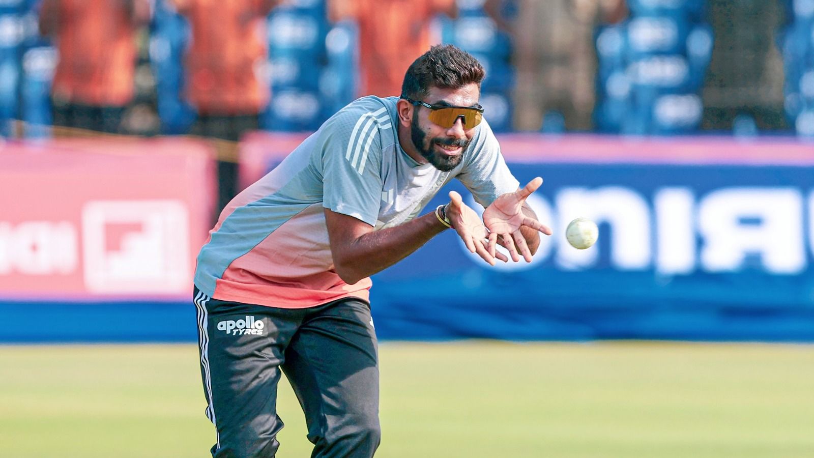GEARING UP: India’s pace spearhead Jasprit Bumrah during a training session. @BCCI/X GEARING UP: India’s pace spearhead Jasprit Bumrah during a training session. @BCCI/X