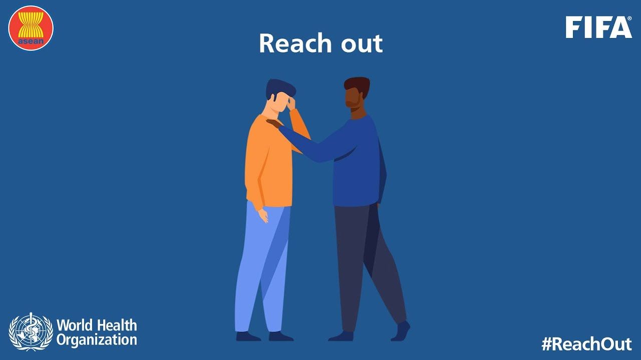 'Reach out' es una campaña que lanzó FIFA para crear conciencia sobre la salud mental