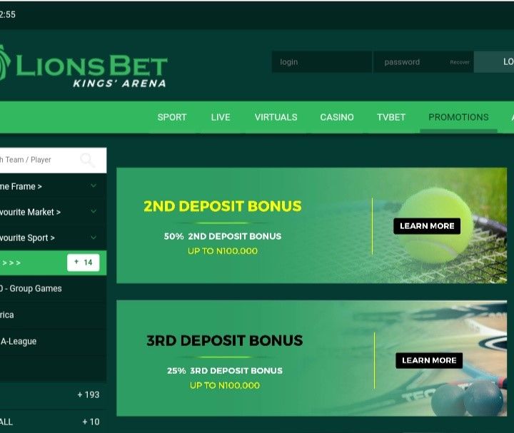 Welcome bonuses on LionsBet