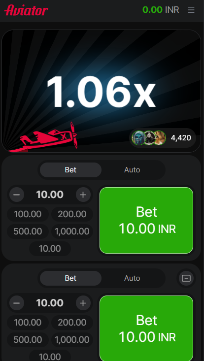 Aviator mobile experience