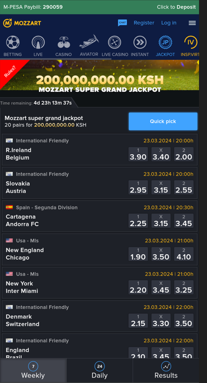 Download Betika App latest version vs Mozzartbet Android App