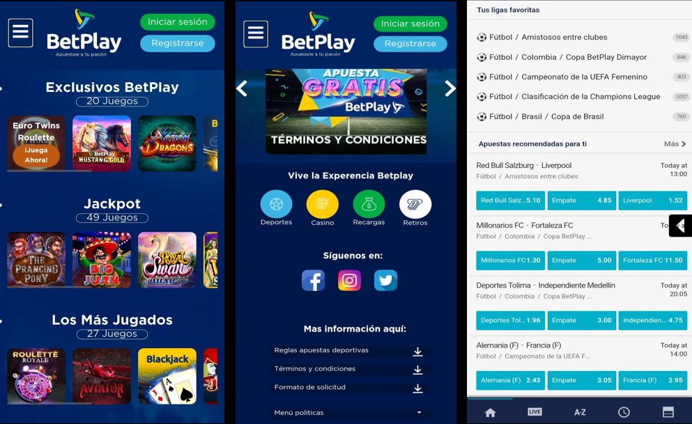 BetPlay móvil app