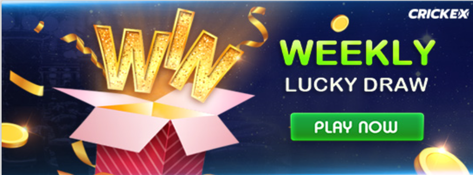 get benefits from Crickex’s weekly lucky draws