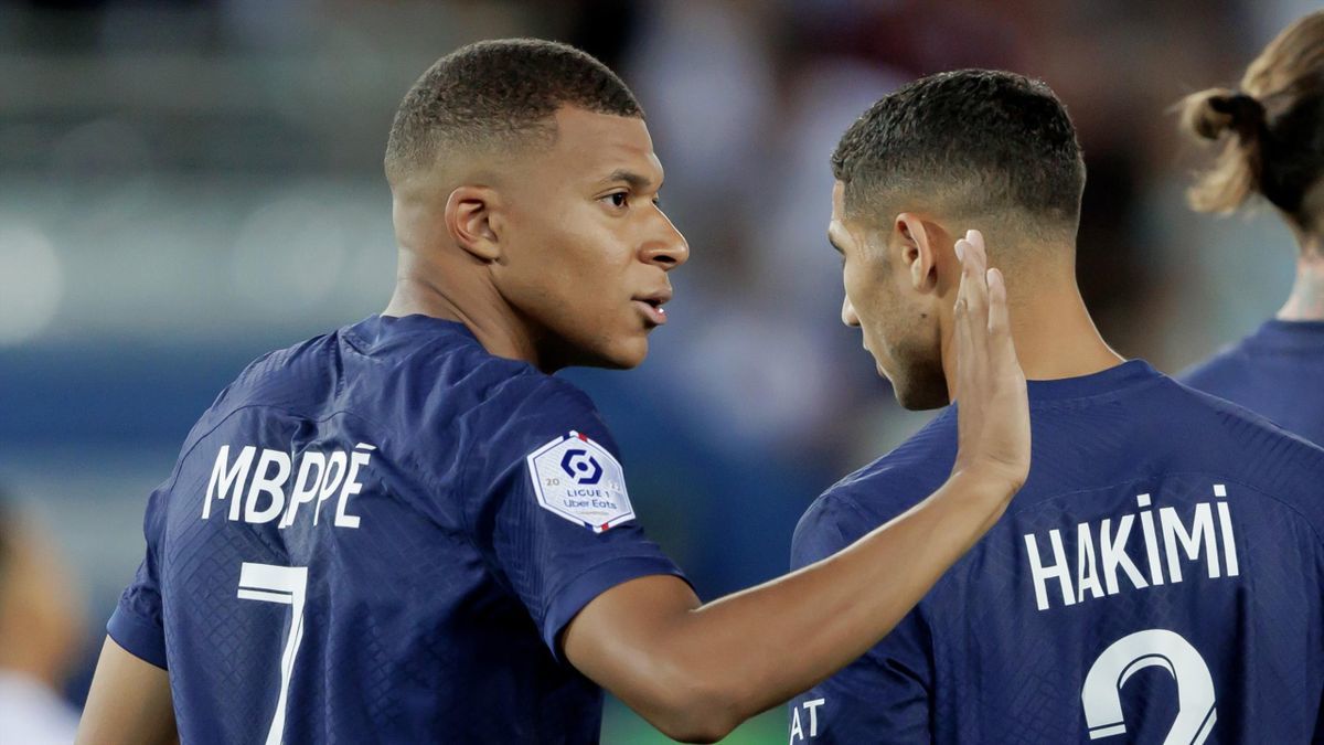Kylian Mbappé, Achraf Hakimi Kylian Mbappé, Achraf Hakimi