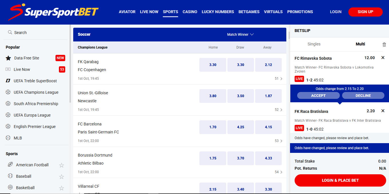 SuperSportBet Casino Login Process Banner