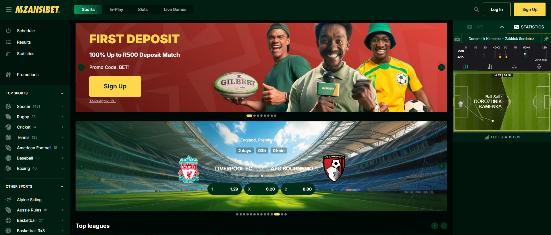 Visit the Mzansibet Website