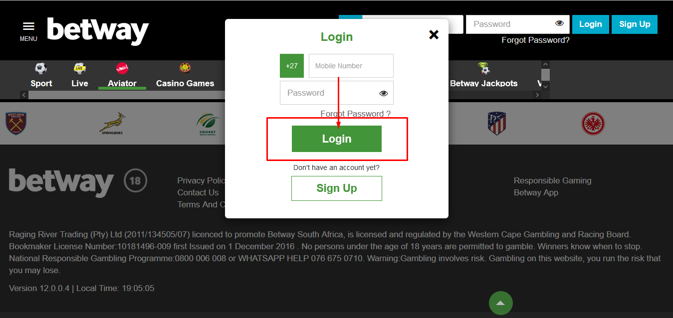 End The Login Process