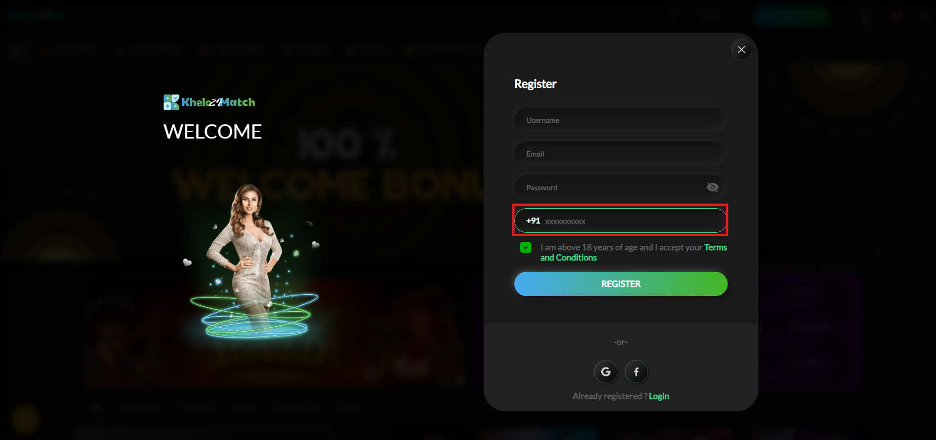 Enter your Mobile Number