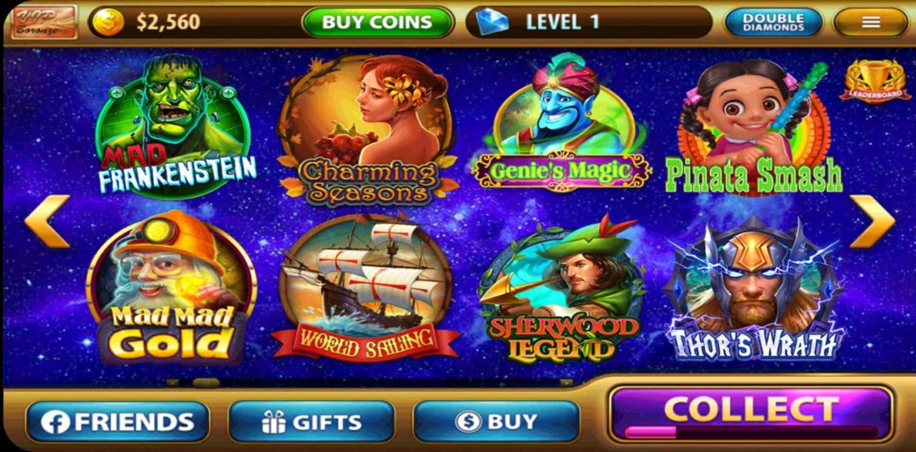 Big Win Casino homepage
