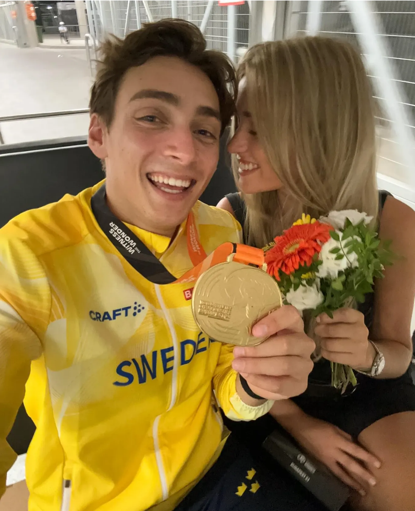 Armand Duplantis and Desiré Inglander