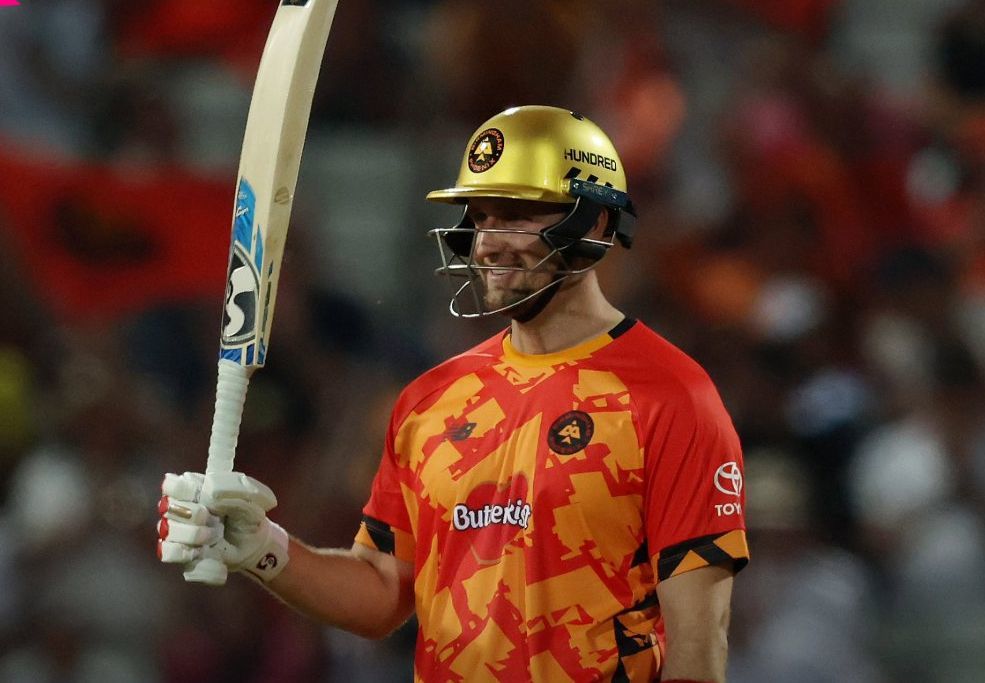 Liam Livingstone shines with bat. @The Hundred/X