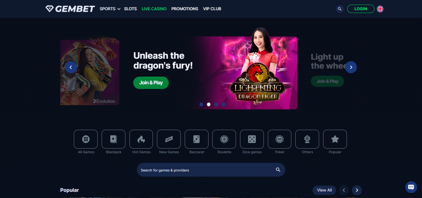 Gembet Live Casino Gembet Asia Live Casino