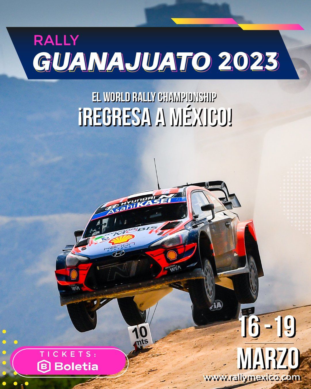 Marzo será el mes donde el Rally llegará a Guanajuato