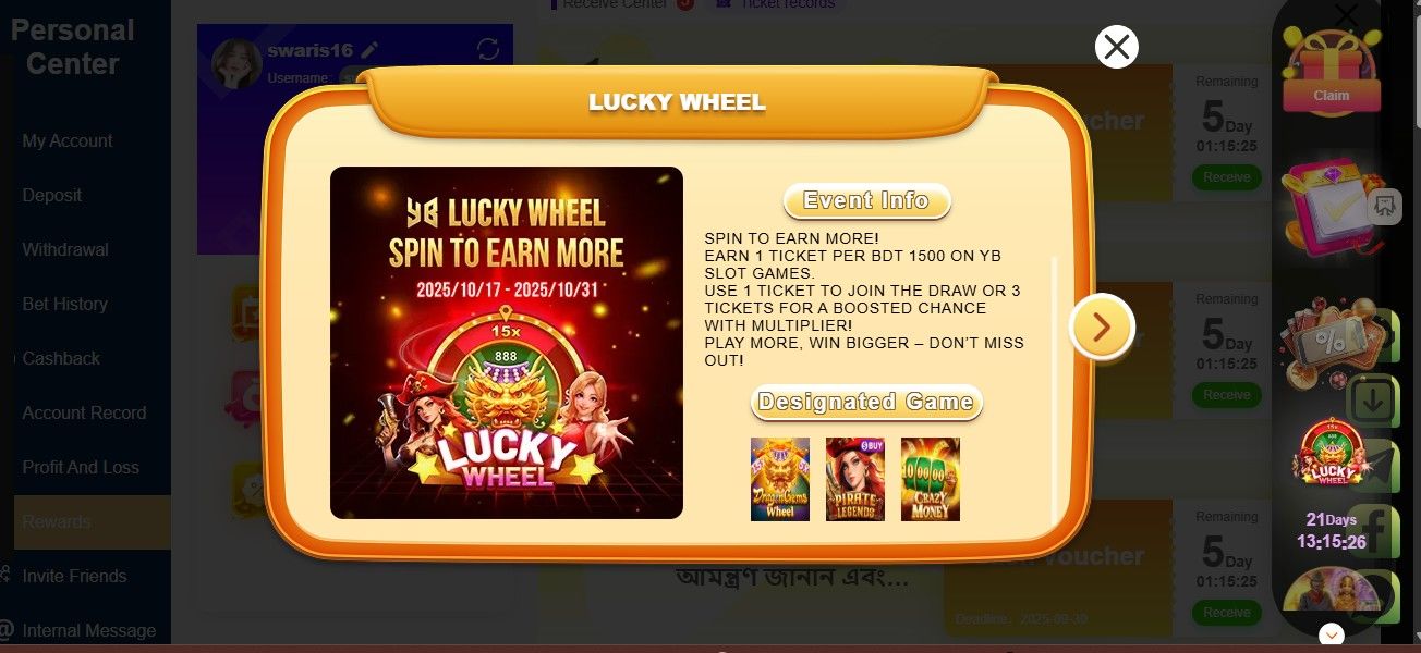 Lucky Wheel on BajiOK
