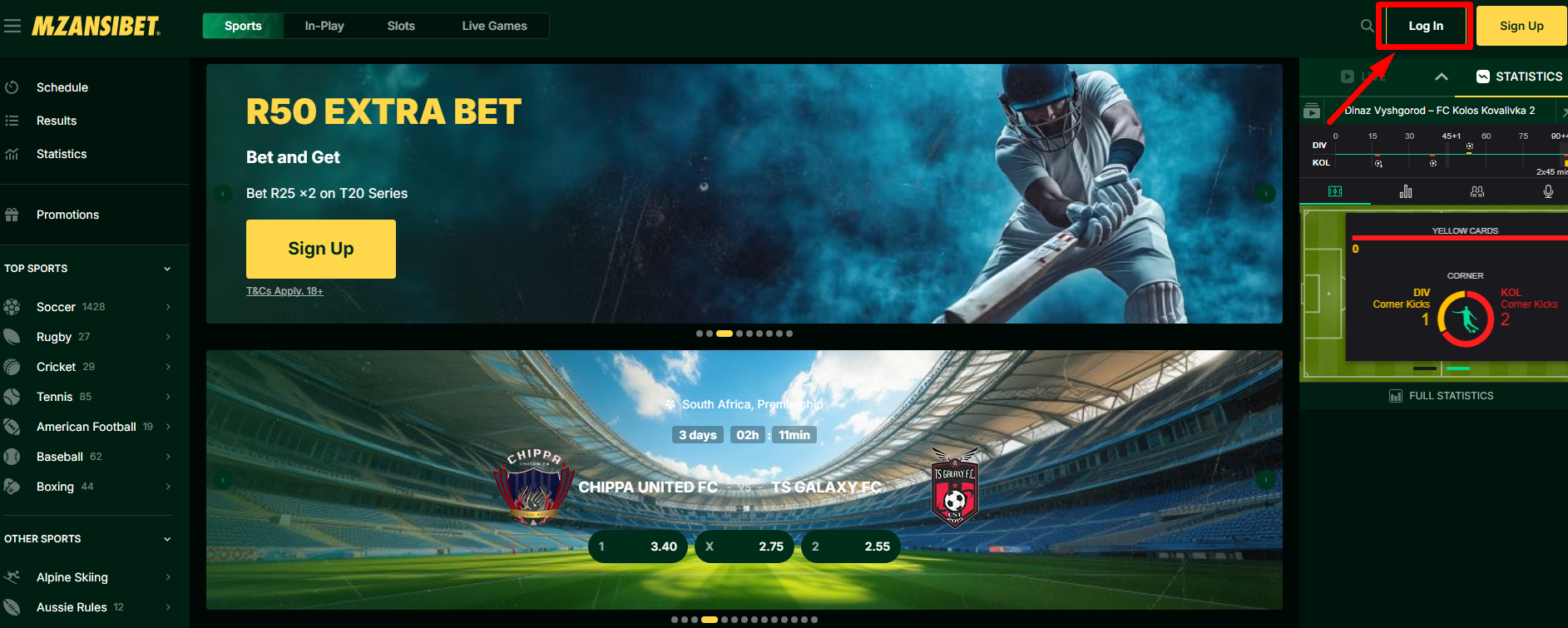 Mzanzibet Sign-In Mzansibet SA