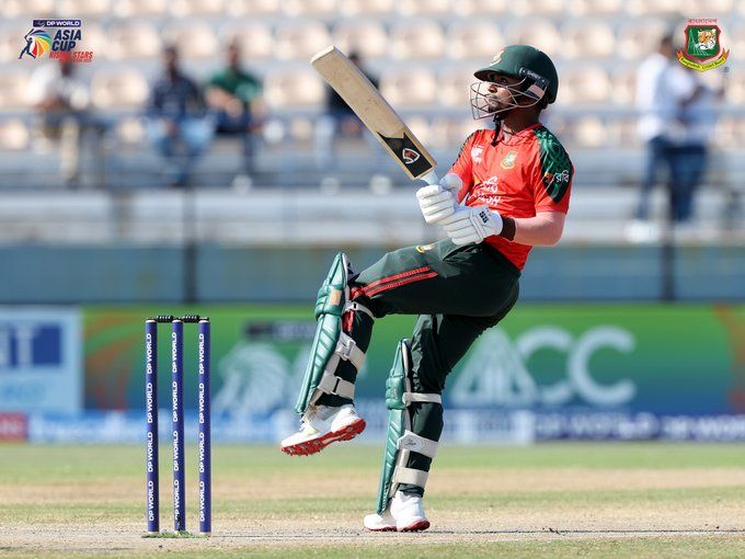 Habibur Rahman Sohan scored a crucial fifty for Bangladesh 'A' in the semi-final. @BangladeshCricket