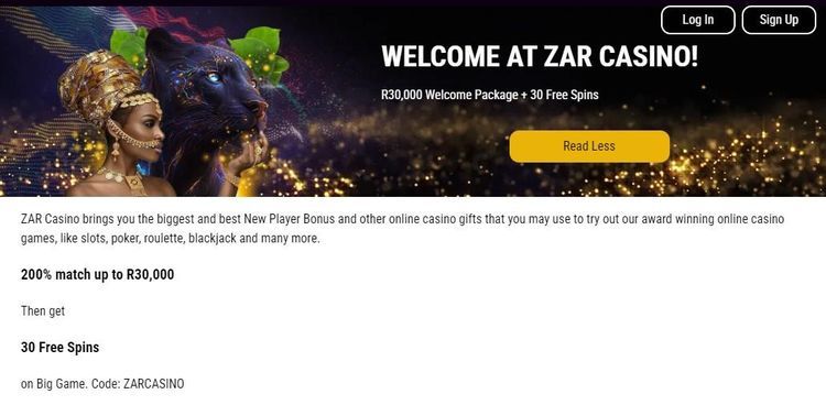 Zar Casino bet welcome bonus