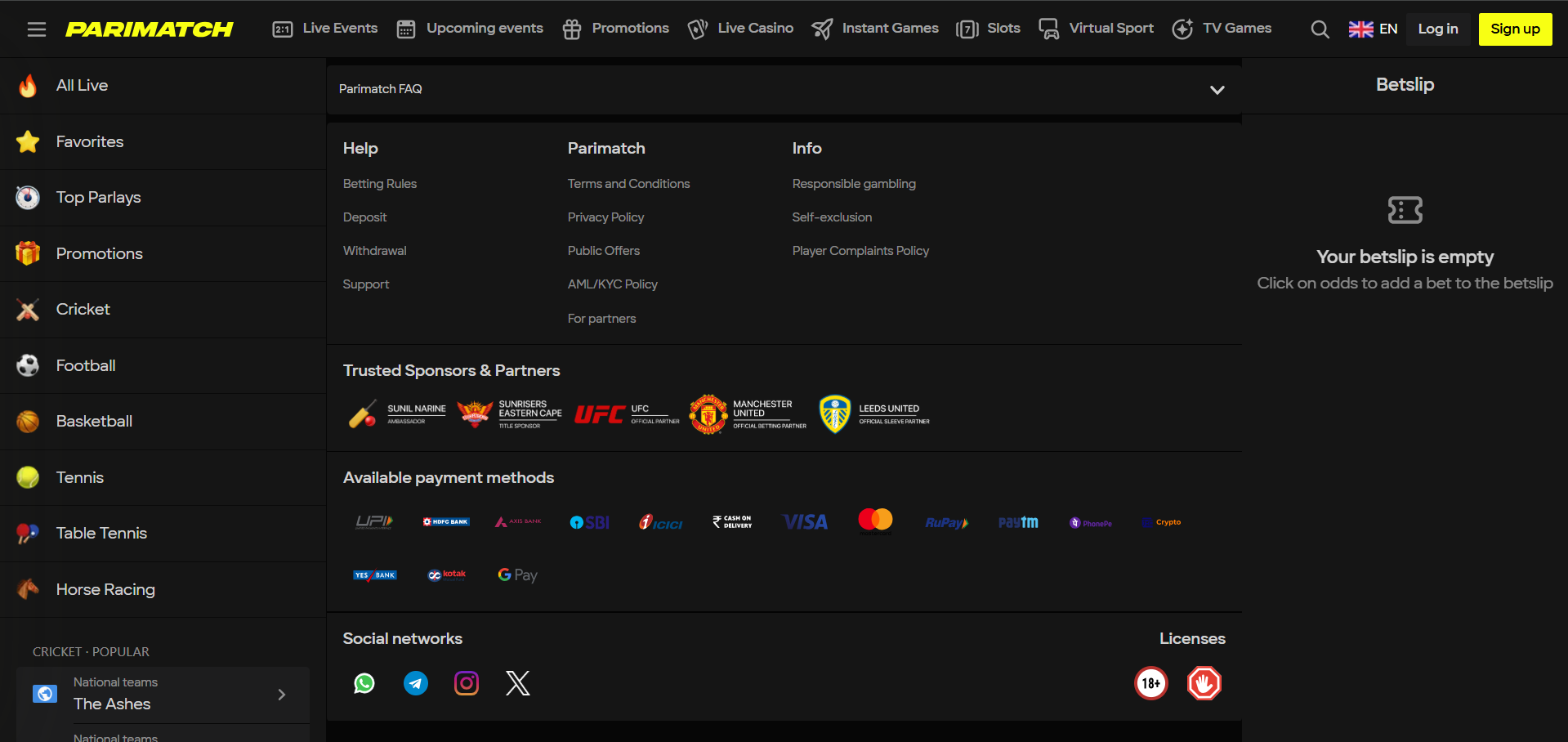 legal betting sites in India