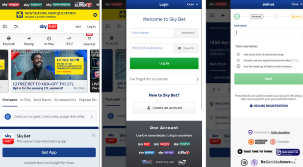 Skybet Account Information