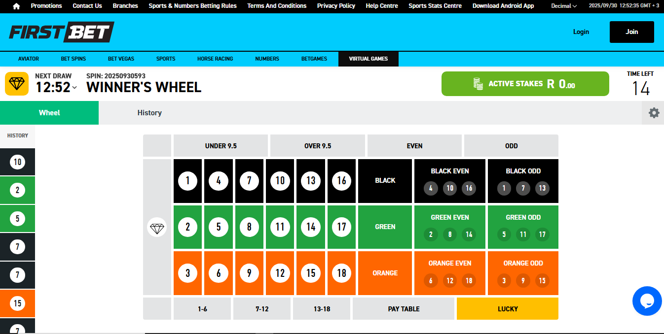 FirstBet Virtual Sports Banner