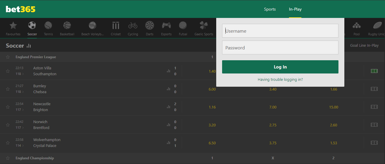 Bet365 login India Bet365 India Desktop Login