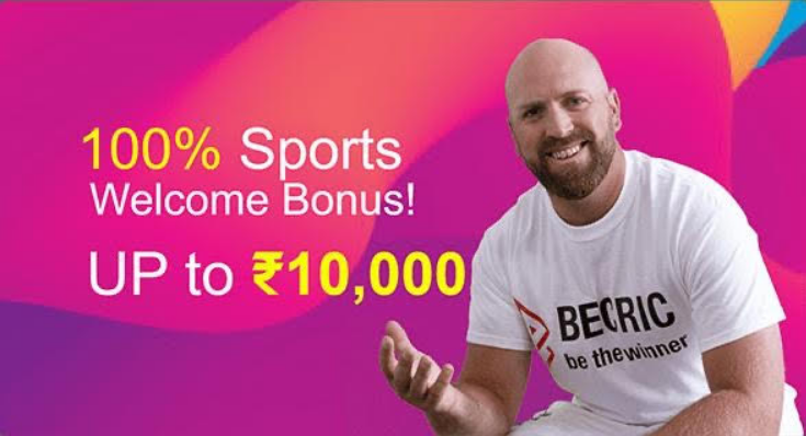 An image of the Becric India welcome bonus page