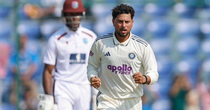 Kuldeep Yadav shines with with 5/82. @BCCI/X