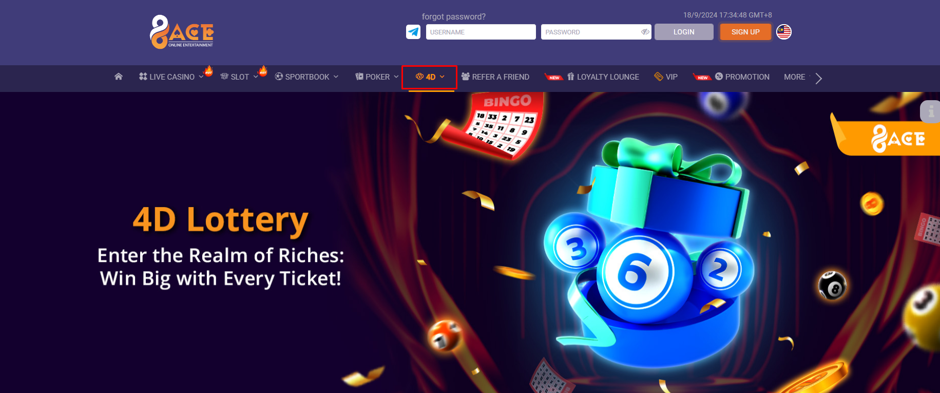 96Ace 4D 96Ace Asia 4D