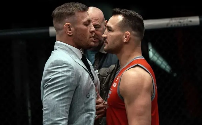 Conor McGregor and Michael Chandler Conor McGregor and Michael Chandler
