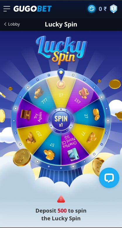 GugoBet Lucky Spin