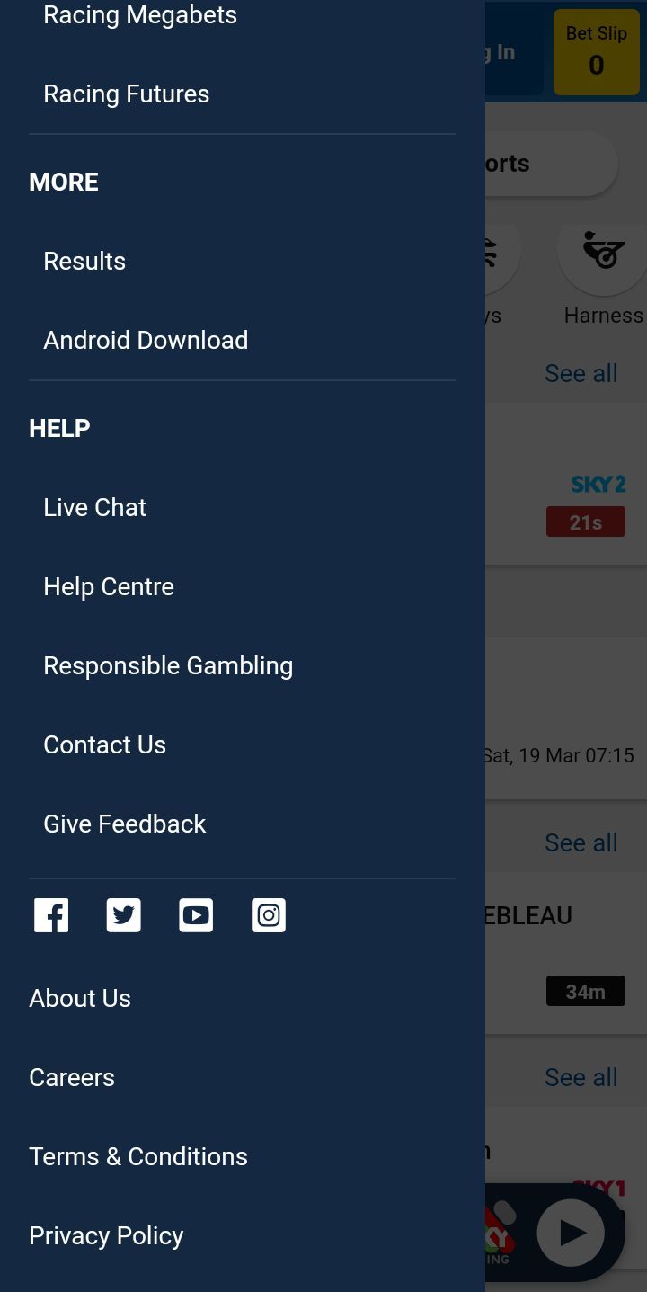 Download the Sportsbet Mobile app 