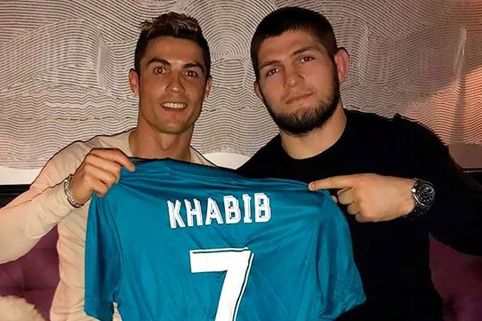 Khabib Nurmagomedov and Cristiano Ronaldo