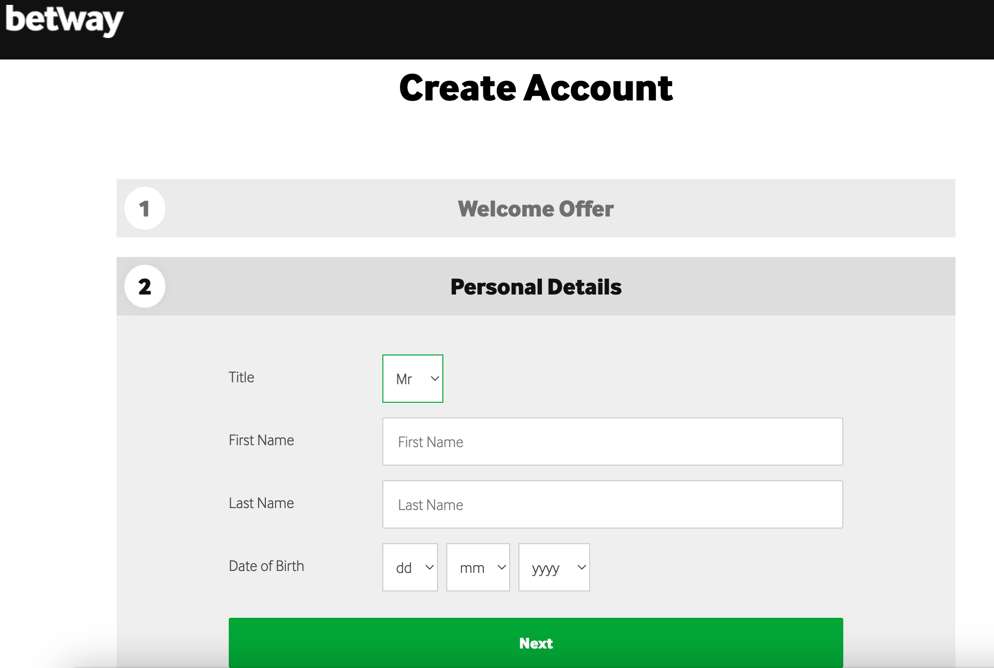 Betway Registration