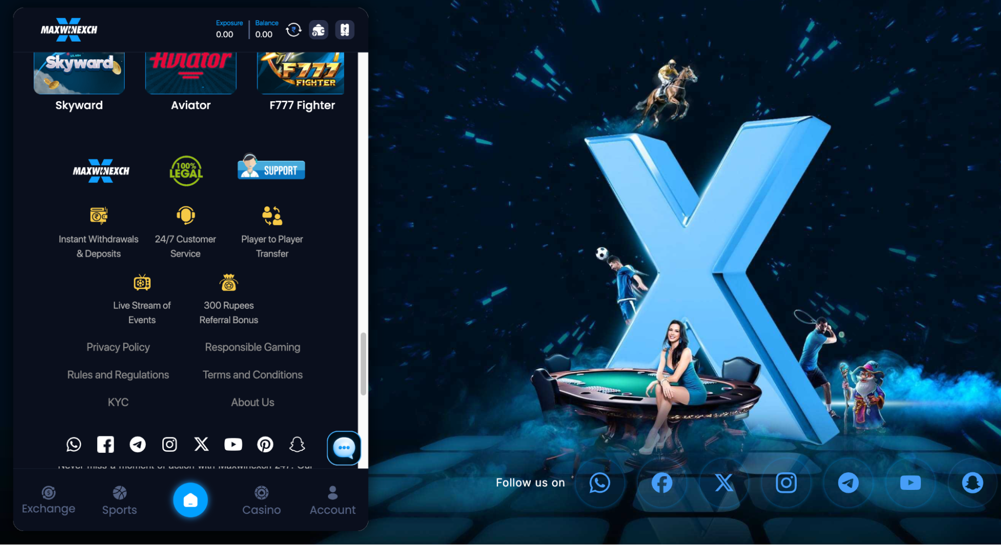 Winexch Referral Bonus