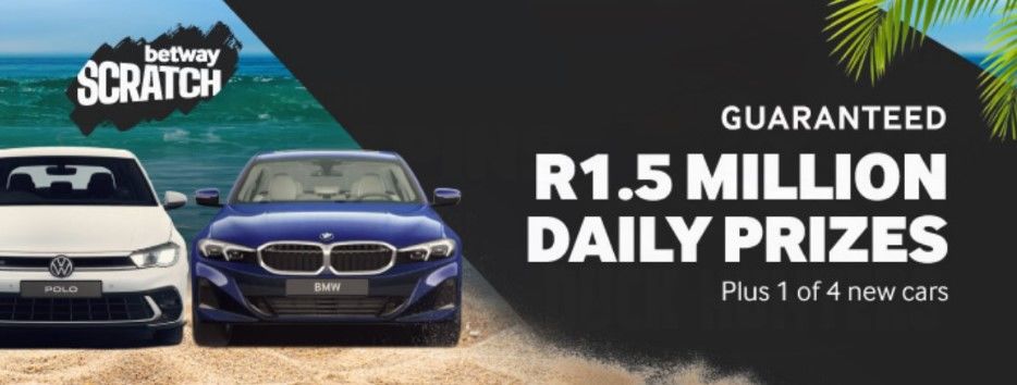 Betway Cratch R1.5 Million Daily Prizes Betway Bonuses