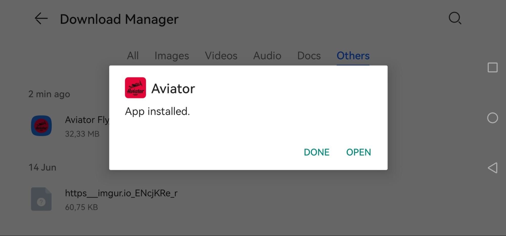 Launch the Aviator Application